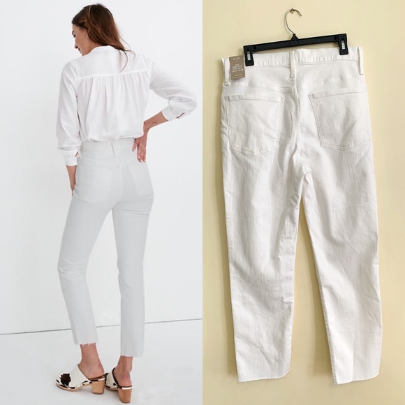 NWT Madewell The Perfect Vintage Crop Jean Tile White 30 and 31 - Picture 2 of 8